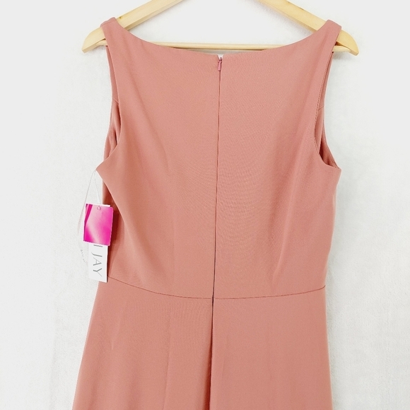 NEW Bari Jay Bridesmaid Stretch Crepe Deco Rose Evening Maxi Dress P2821 - Picture 6 of 9